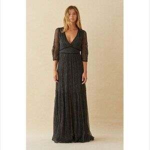 BA&SH Silk Long Maxi Dress | Size Small/ 1
